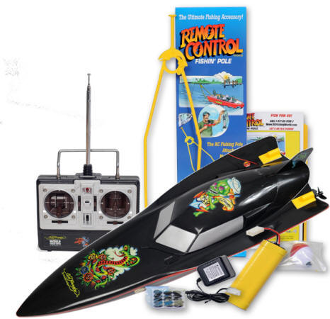 Ed Hardy Remote Control Fishing Bait Boat all in one!