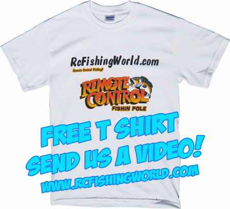 Catch a Fish With a Fish Fun Co Product on Video, Mention Our Website and Get a Free Rc Fishing World T Shirt!