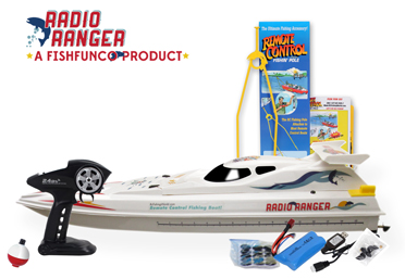 Radio Ranger Remote Control Fishing Boat! Catch's real fish