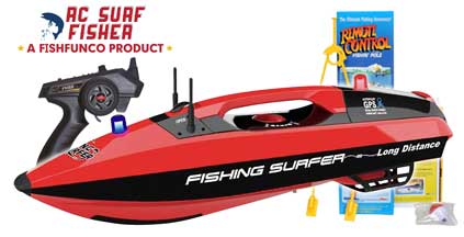 Fish Fun Radio Ranger Surf Fisher Remote Control Fishing Boat! Catch's real  fish, Radio Control Fishing Boat, Rc Fishing Boats